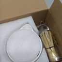 Matcha Whisk Set, 7 Pcs Matcha Kit, Premium Ceramic Matcha Set, Whisk and Bowl, Sifter, Cup Holder, Bamboo Scoop, Tea Plucking, Tea Towel, Matcha Lovers (White)