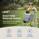 Orbit B-hyve Gen 2 Smart Hose Watering Timer with Wi-Fi Hub - Smart Hose Watering Timer - Wi-Fi System - App Controlled - Weatherproof AA Battery Powered - 90204