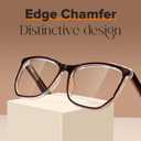 Zeelool Classic Geometric Blue Light Blocking Glasses Computer Gaming Eyewear for Women Men JGP791781 (Brown)