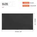 MECCANIXITY ABS Plastic Sheet 24 Inch x 12 Inch x 0.06 Inch ABS Styrene Sheets for Building Model DIY Crafts Panel Black 6 Pcs