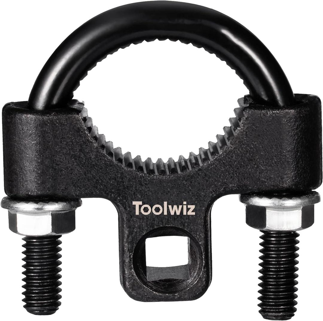 Toolwiz Inner Tie Rod Removal Tool - 3/8 inch Universal Low Profile Tool 30-42mm with Non-Slip Teeth for Easy Inner Rod Removal and Installation, U-Wrench for Car Truck Vehicle Automotive Repair