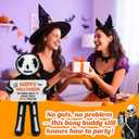 2 x Halloween Handmade Crochet Skeleton Gifts, Funny Crochet Spooky Collectible Decor, Cute Scary Trick or Treat Exchange Gifts for Teens Friend, Unique October Celebration Gag Gift Idea