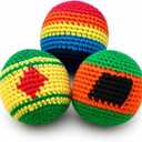 3 Panel Sand Filled Foot Bag, for Practice, Outdoor Games, Party Activities