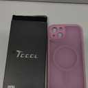 TOCOL for Phone 13 Case, Compatible with Magsafe Charger, Full Camera Protection, Drop Protection, Translucent Matte Phone Case for iPhone 13 6.1 inch (Lilac Purple)