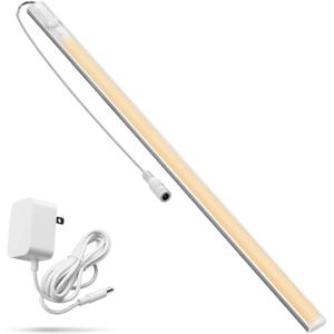 Under Cabinet Lighting, Motion Sensor Lights Indoor Plug in, 16" 12V LED Under Counter Super Bright Magnetic for Kitchen/Hallway/Toilet/Garage/Closet(Warm White/3000K)