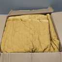 Tribeca Living Lugano Oversized Velvet Quilt Set - All Season, Extra Large, 3 Piece Queen Size Comforter Set with 2 Pillow Shams in Gold Honeycomb Pattern 260GSM