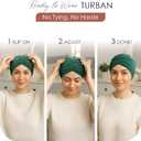 CAPLORD Chemo Cap, Soft Hat for Hair Loss, Headwear for Chemo Patients, Turban Beanie for Cancer Alopecia, Head Cover, Hijab