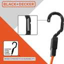 Black+Decker BDX1012 Black/Orange 48" Flat Bungee Cord Straps, 2 Pack