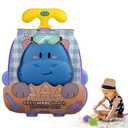 Misco Toys Grey Hippo Beach 8 Piece Set Trolly Box