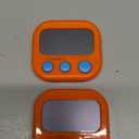 2 Pack Digital Kitchen Timer for Cooking Big Digits Loud Alarm Magnetic Backing Stand Cooking Timers for Baking Orange