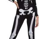 Morph Skeleton Costume Women, Womens Skeleton Costume, Womens Halloween Costumes, Halloween Costumes For Women Adult (Medium, White)