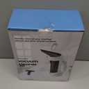 Window Vacuum Squeegee Cordless, Handheld Window Vac with Multi-Purpose Spray Bottle & Microfiber Cloth, Electric Cleaning Tool for Windows, Mirror, Countertop (White Black)