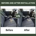 FZJDSD Gray Cloth Driver & Passenger Side Bottom & Top Replacement Seat Covers Compatible with Nissan Frontier SV Crew Cab 2005 2006 2007 2008 2009 2010 2011 2012 2013 2014 2015 2016 2017 2018 2019
