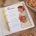 [CLEARANCE] Cookie Baby Pregnancy Journal & Memory Book - Luxury 4-Ring Gold Binder - Goes from Pregnancy to Age 5 - Hardcover Keepsake Album with Stickers & Gift Box