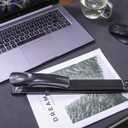 Long Reach Stapler,with 2000 Staples & Stapler Remover Full Strip，20-25 Sheet Capacity,with Built-in Ruler and Adjustable Locking Paper Guide, Black