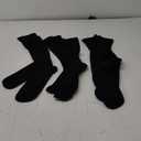 +MD Compression Socks for Women Men, Bamboo Viscose,3 Pairs 15-20mmHg Knee High Support Cushion Socks for Pregnant Nurses Travel (X-Large, Black)