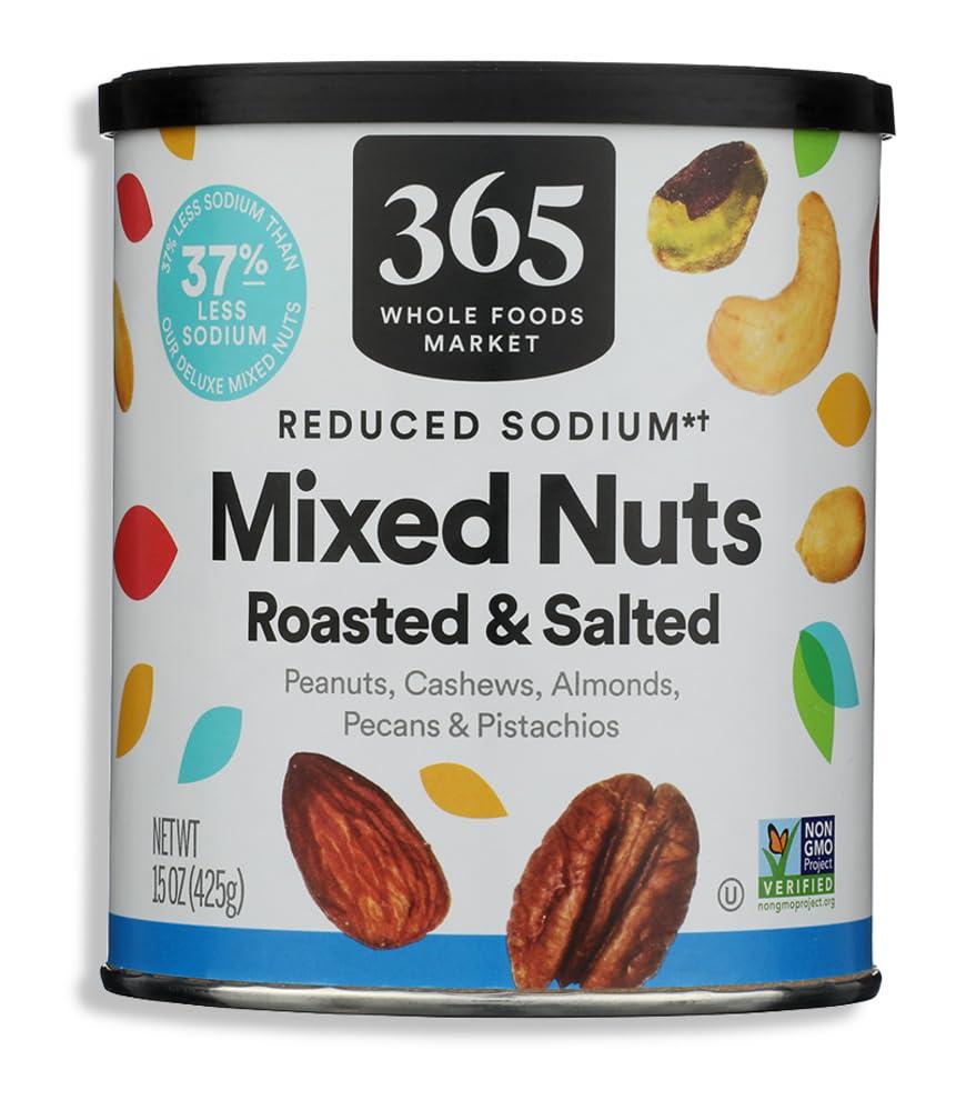 365 by Whole Foods Market Lightly Salted Mixed Nuts Peanuts, 15 OZ (EXP 04/09/27)