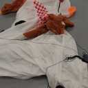 12ft Giant Snowman Inflatable Decor with Cute Squirrel Christmas Inflatable Yard Decor Build-in LED Outdoor Blow up Holiday Decorations for Yard/Lawn/Garden