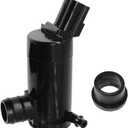 Windshield Washer Pump w/Grommet Replacement for Ford Escape, Focus, F150, F350, Mazda B2300, B2500 Mercury Monterey, Mariner Replaces OEM 7R33-17664-DA, 7L8Z-17664-A, F6SZ-17664-A