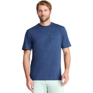 IZOD Men's Saltwater Soft Wash Pocket Crew T-Shirt (X-Large, Club Blue)