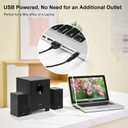 OR O R O W OROW S211 New USB-Powered 2.1 Multimedia Speakers System with Subwoofer,16W Computer Speakers,Strong Bass,3.5mm Audio Inputs,Great for PC/PS4/TV (Wooden)