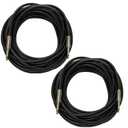 Professional 50 Feet 12 Gauge 1/4" to 1/4" TS Speaker Cables - 12AWG 50ft DJ/PA Speaker Cords Amp Audio Wires - 2 Pack