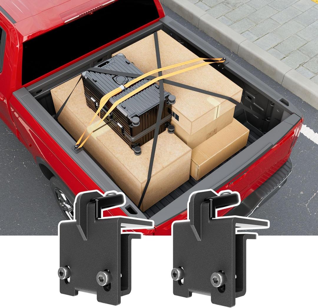 Mounting Clamps Compatible with 2019-2025 Dodge RAM Chevy Silverado GMC Sierra 1500 21-25 F150 Camper Shell Clamp Replacement for 2019-2025 Chevy Silverado Accessories