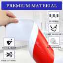 LSGCQ Flexible Baseboard Molding Trim 4 Inch x 200 Feet Self-Adhesive Vinyl Wall Base Peel and Stick Cove Base Rubber Wall Moulding Trim (White)