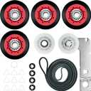 MEDB835DW4 MGDB835DW4 MEDB855DC4 MEDB835DC4 GEW9250PW1 GEW9250PW0 GGW9250PW3 GGW9200LW1 4392067 Dryer Repair Kit Replacement for Whirlpool Maytag dryer parts(4xWPW10314173 dryer drum)