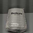 Bedsure Fluffy Duvet Cover Set - Ultra Soft Plush Shaggy Comforter Cover Queen Size, Warm Flannel Fleece Bed Sets for Winter, 3 Pieces (Striped Pattern, Linen) (Queen (90" x 90"))