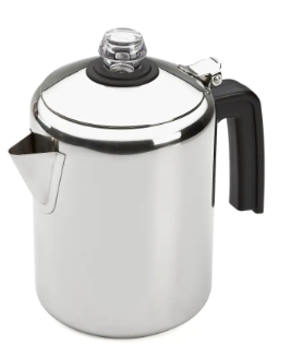 Black Enamel Saucepan, Aluminum Stove Top Percolator Maker Durable, Brew Coffee On Stovetop, Silver, Canvas Lunch Bag