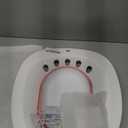 Electric Sitz Bath for Toilet Seat, Hemorrhoids and Postpartum Care - Yoni Steam Seat - Perineal Soaking, Collapsible, Wide Seat, Deeper Bowl - Use w/Sitz Bath Salt - Pink