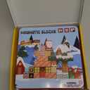 Hqyib Mini Magnetic Blocks - 49 PCS Christmas Magnetic Building Block Travel Toys, Portable Iron Box STEM Educational Magnet Toys for Kids Ages 3-8 Years Old Boys & Girls