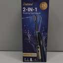 Electric Toothbrush with Water Flosser,Professional Flossing Toothbrush Combo for Teeth Cleaning Plaque Removal with 4 Replacement Heads, 3 Brush Modes & 5 Floss Speeds,Gray