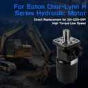 101-1015-009 Hydraulic Motor Replacement for Char-Lynn Eaton H Series, 17.9 cu in/rev Displacement 1 Inch Straight Shaft 4-Bolt Mount 192 RPM 1350 PSI