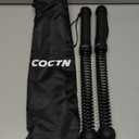 Weighted Ropeless Battle Ropes, Heavy Duty Portable Cordless Battle Ropes for Home Gym with Poster, Workout Exercise Rope for Strength Building, HIIT and Low-Impact Aerobic Training for Men & Women (1.61lb-Black)