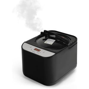 PEEKO Larger Sauna Steamer 4L, 1500W Steam Generator,Steamer Pot with Remote Control, Steam Cup, Timer, 16 Levels, 7.7x 12.5x9.1