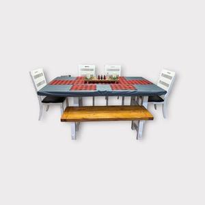 Simpl3 Covers Fitted Rectangle Kitchen Table Cover (Slate-Grey, 96 inches x 44 inches)