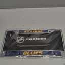 Rico Industries NHL St. Louis Blues Standard Chrome License Plate Frame , 6 x 12.25"
