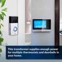 Newhouse Hardware 24V 40VA Door Bell Transformer Compatible with Ring Video Doorbell Pro 40TR, Wired Chimes