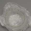 Glasseam Glass Salad Bowls: Clear Serving Bowls Set of 3 Blown Decorative Bowl for Home Decor Modern Cute Mixing Bowls Stacking Fruit Punch Bowl Decor for Kitchen Party Candy Snack Prep Dessert (Transparent)