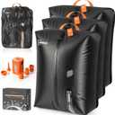 3 Pack with Vacuum Bag Travel for Suitcase, 20L Overpack Vacuum Bags w/Pump
