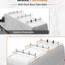 MELIPRON Roof Rack Side Rails Fit for Sprinter Van 170" WB, Aluminum Track Racks with Rubber Seal Fit for 2007-2025 Sprinter High Roof