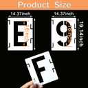 YEAJON 18 Inch Letter Stencils Symbol Numbers Craft Stencils, 42 Pcs Reusable Alphabet Templates Interlocking Stencil Kit for Painting on Wood, Wall, Fabric, Rock, Sign, DIY Art Projects
