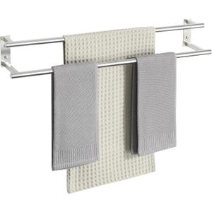 Alise 32 inch Double Towel Bar for Bathroom Wall Mounted, Brushed Nickel