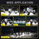 20 Pods Pure White LED Rock Lights with Extension Wires, IP67 Waterproof 6500K Super Bright White Underglow Kit for Semi Truck Sedans Trailer Offroad Pickup RV Vans Bus Under Car Lighting