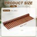 uxcell Wood Panel Wallpaper 31.5x394 PVC Countertop Contact 3D Brown Black