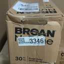 Broan-NuTone 413001 Non-Ducted Ductless Range Hood with Lights Exhaust Fan for Under Cabinet, 30-Inch, White