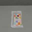 for iPhone 16 Plus Case Cute Aesthetic Trendy Slim Checkerboard Larger Blocks Pattern for Women Girl Fit TPU Silicone Shockproof Full Camera Protection Cover - White