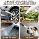 Home High Pressure Car Wash Water Gun, 2026 Upgraded Home High Pressure Car Wash Water Gun with Featuring A Powerful Nozzle,Multipurpose Car Washer Nozzle for Car Cleaning Garden Plant Watering
